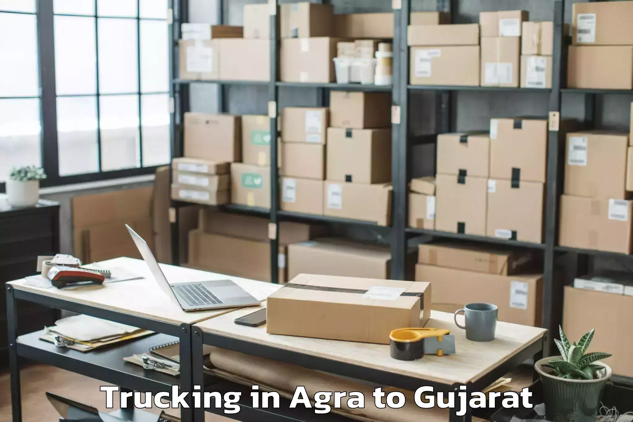 Reliable Agra to Santrampur Trucking